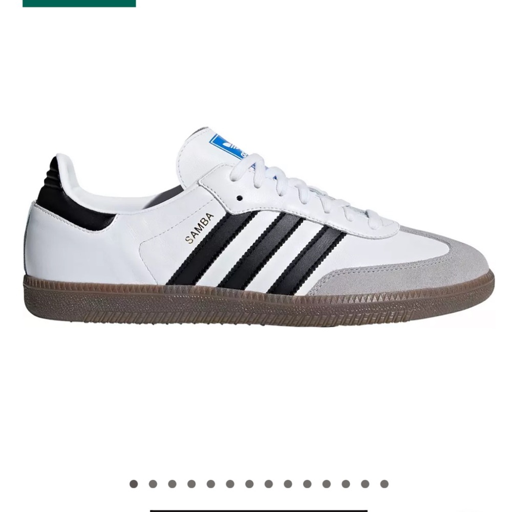 Adidas Samba White and Black Trainers